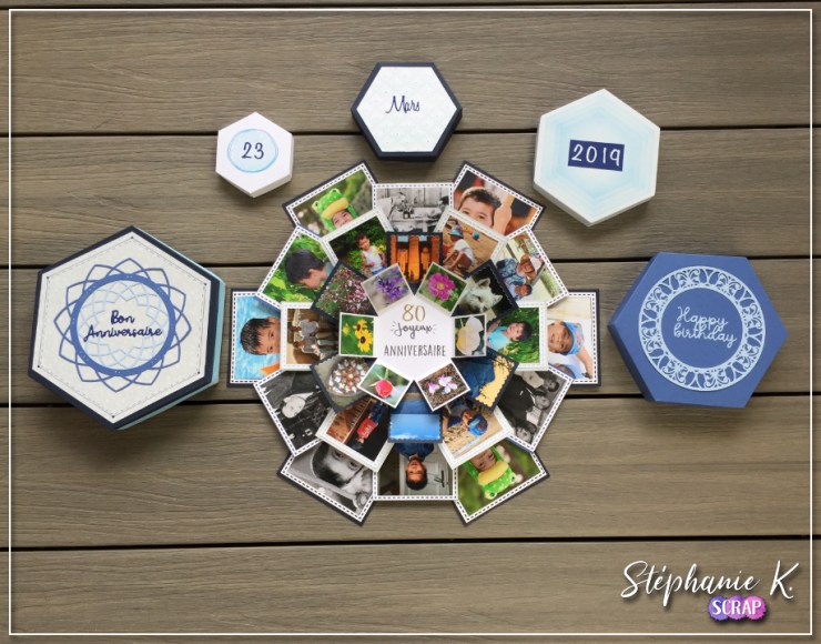 Miniature vidéo boite à explosions hexagonale