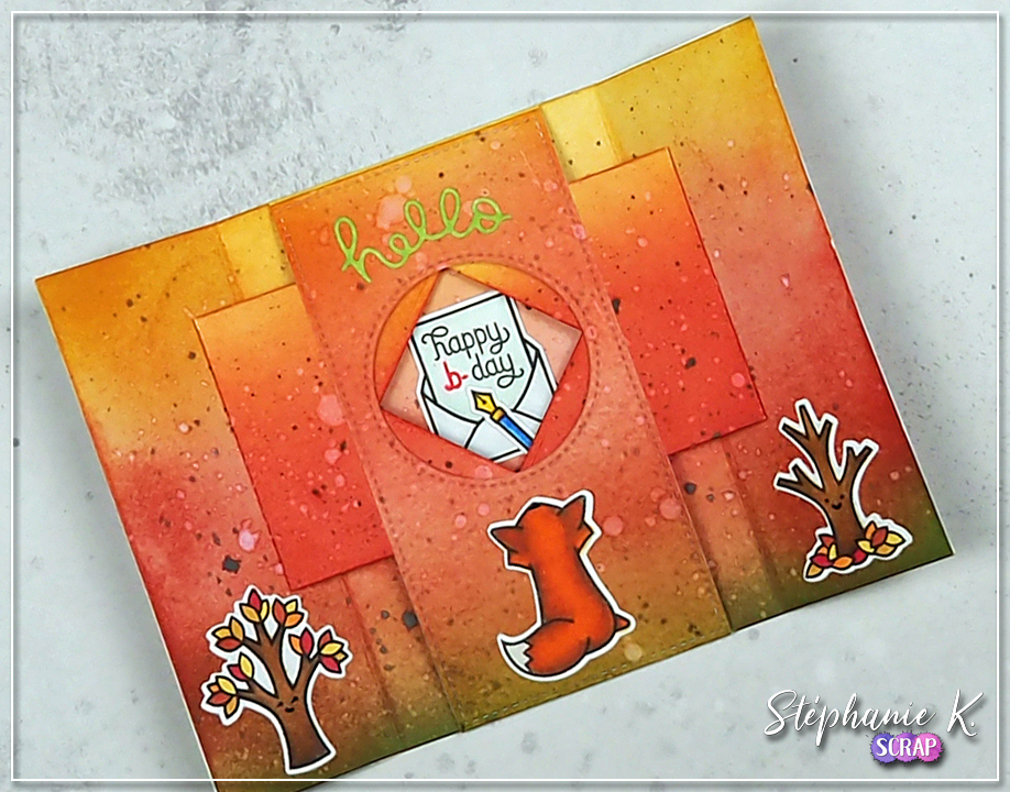 Carte - Anniversaire 12 - Ouverte